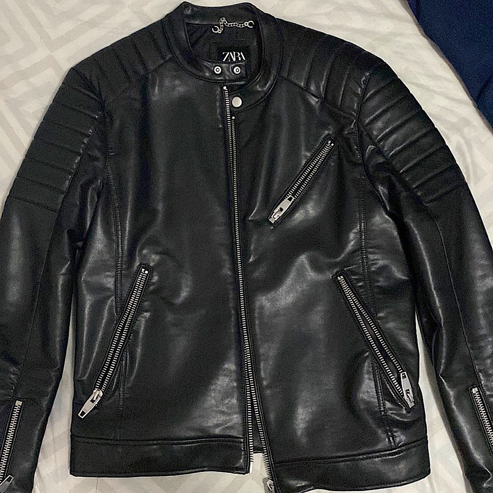 Faux leather jacket from ZARA